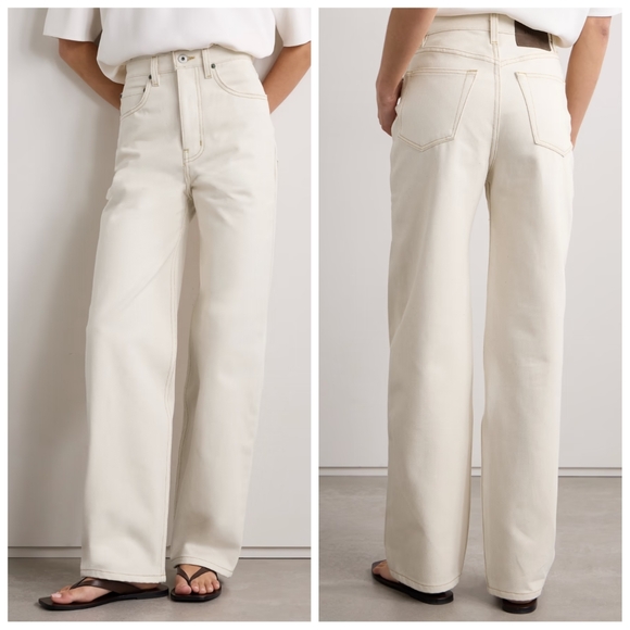 INTERIOR The Ty high-rise wide-leg jeans Ecru 31 - Picture 14 of 14